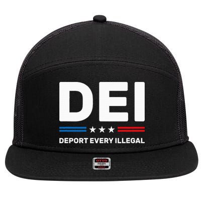 Dei Deport Every Illegal 7 Panel Mesh Trucker Snapback Hat
