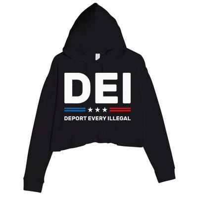 Dei Deport Every Illegal Crop Fleece Hoodie