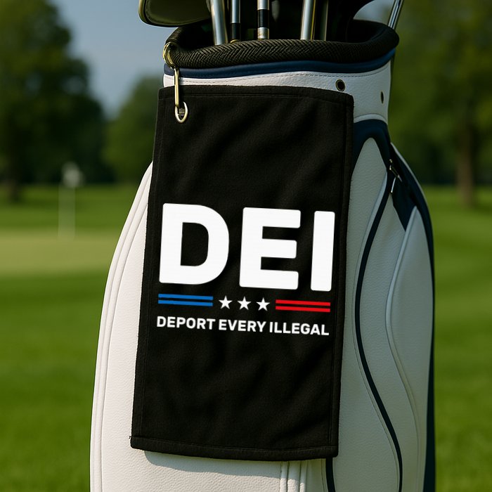 Dei Deport Every Illegal Golf Towel