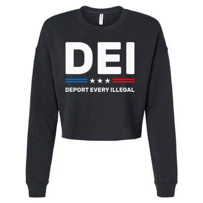 Dei Deport Every Illegal Cropped Pullover Crew