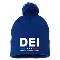 Dei Deport Every Illegal Pom Pom 12in Knit Beanie