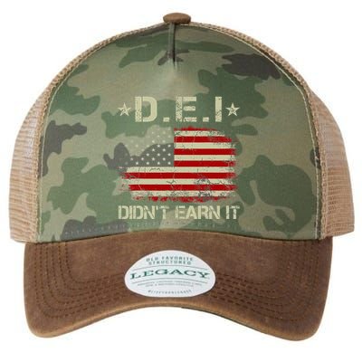 Dei DidnT Earn It Funny Humor Legacy Tie Dye Trucker Hat