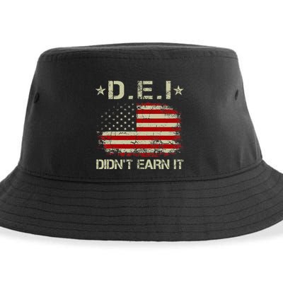 Dei DidnT Earn It Funny Humor Sustainable Bucket Hat