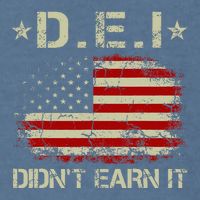 Dei DidnT Earn It Funny Humor Garment-Dyed Sweatshirt