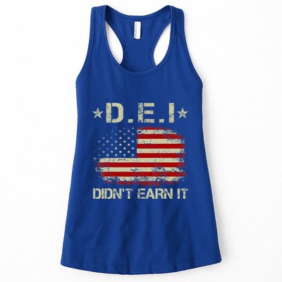 Dei DidnT Earn It Funny Humor Womens Tank Top