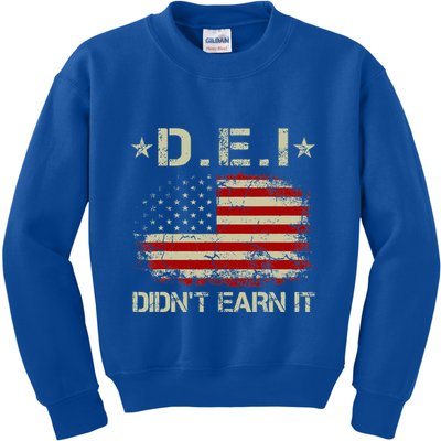 Dei DidnT Earn It Funny Humor Kids Sweatshirt