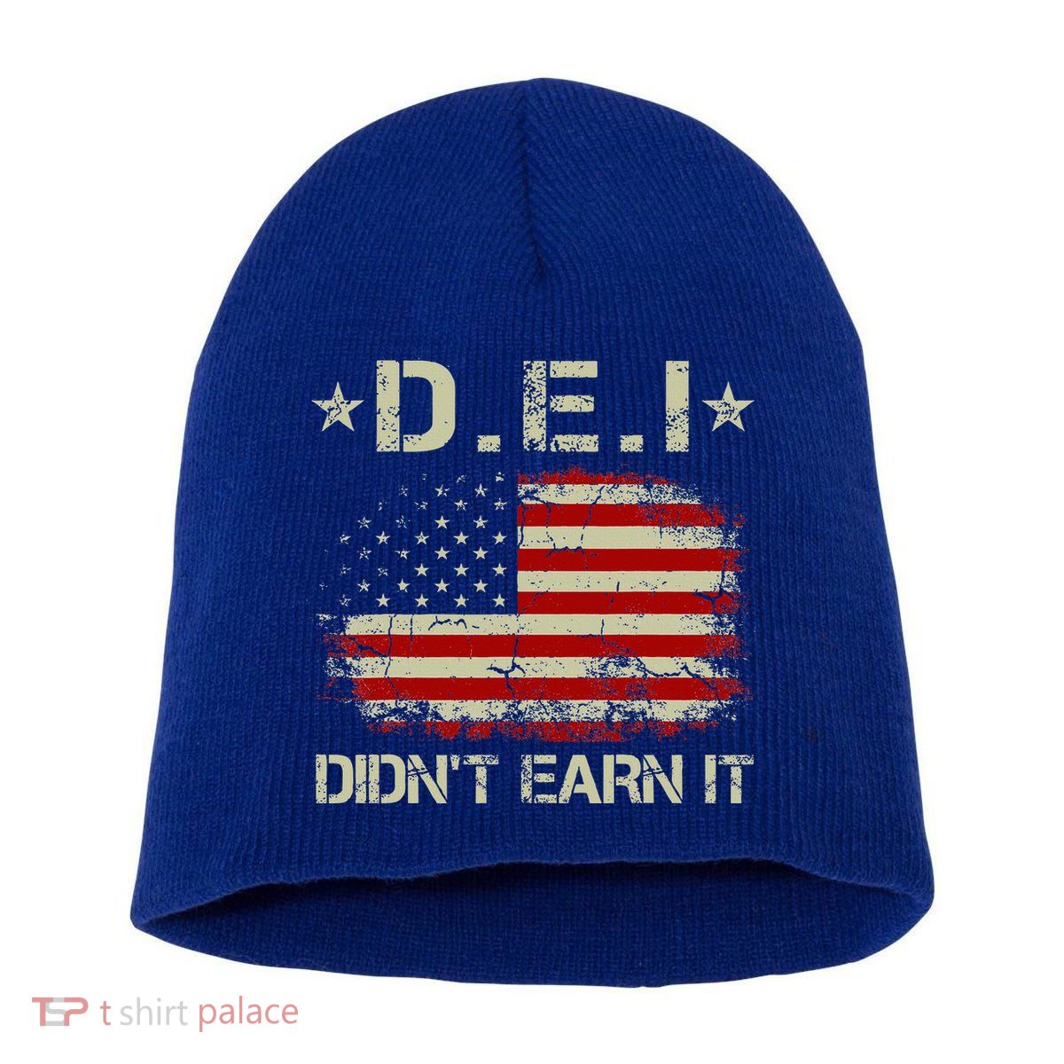 Dei DidnT Earn It Funny Humor Short Acrylic Beanie
