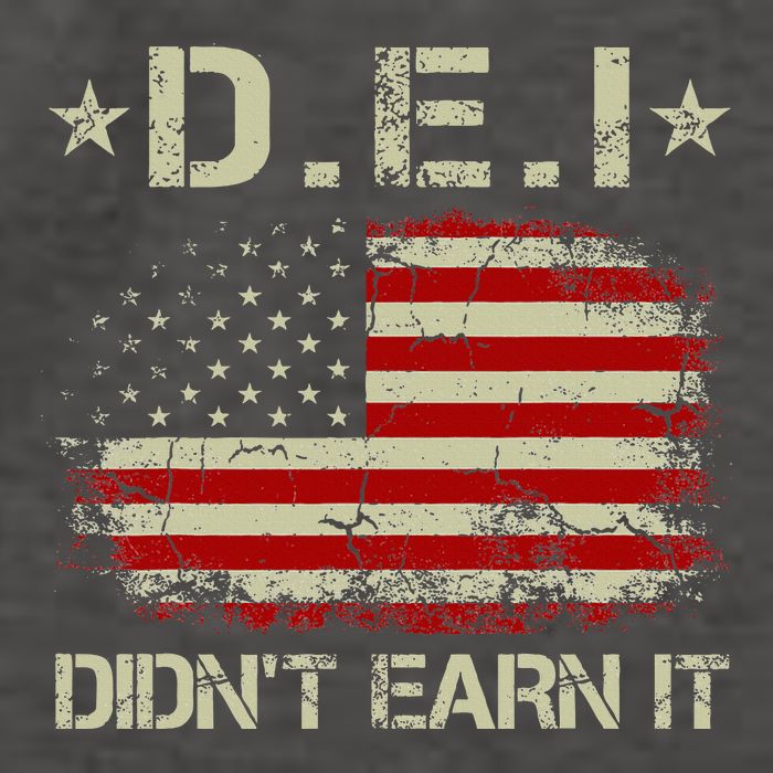 Dei DidnT Earn It Funny Humor Vector Backpack