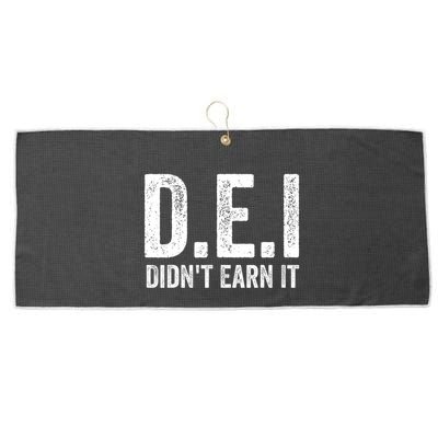 Dei DidnT Earn It Funny Humor Large Microfiber Waffle Golf Towel