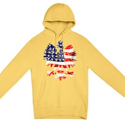 Dyngus Day Easter Polish Eagle American Flag Poland Usa Cute Gift Premium Pullover Hoodie