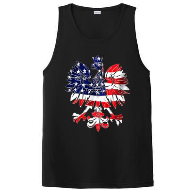 Dyngus Day Easter Polish Eagle American Flag Poland Usa Cute Gift PosiCharge Competitor Tank