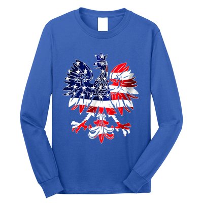 Dyngus Day Easter Polish Eagle American Flag Poland Usa Cute Gift Long Sleeve Shirt