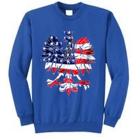 Dyngus Day Easter Polish Eagle American Flag Poland Usa Cute Gift Tall Sweatshirt