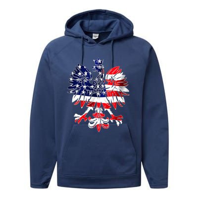 Dyngus Day Easter Polish Eagle American Flag Poland Usa Cute Gift Performance Fleece Hoodie