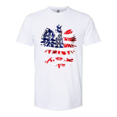 Dyngus Day Easter Polish Eagle American Flag Poland Usa Cute Gift Softstyle CVC T-Shirt