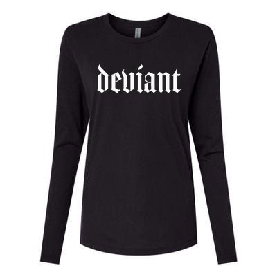 Deviant Womens Cotton Relaxed Long Sleeve T-Shirt