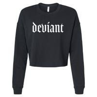 Deviant Cropped Pullover Crew