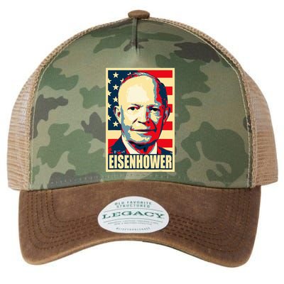 Dwight D. Eisenhower Propaganda Poster Legacy Tie Dye Trucker Hat