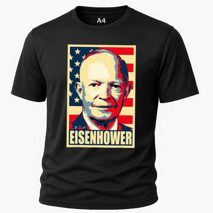 Dwight D. Eisenhower Propaganda Poster Cooling Performance Crew T-Shirt