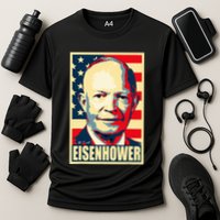 Dwight D. Eisenhower Propaganda Poster Cooling Performance Crew T-Shirt