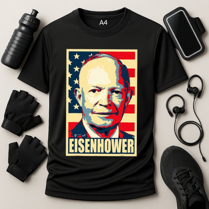 Dwight D. Eisenhower Propaganda Poster Cooling Performance Crew T-Shirt