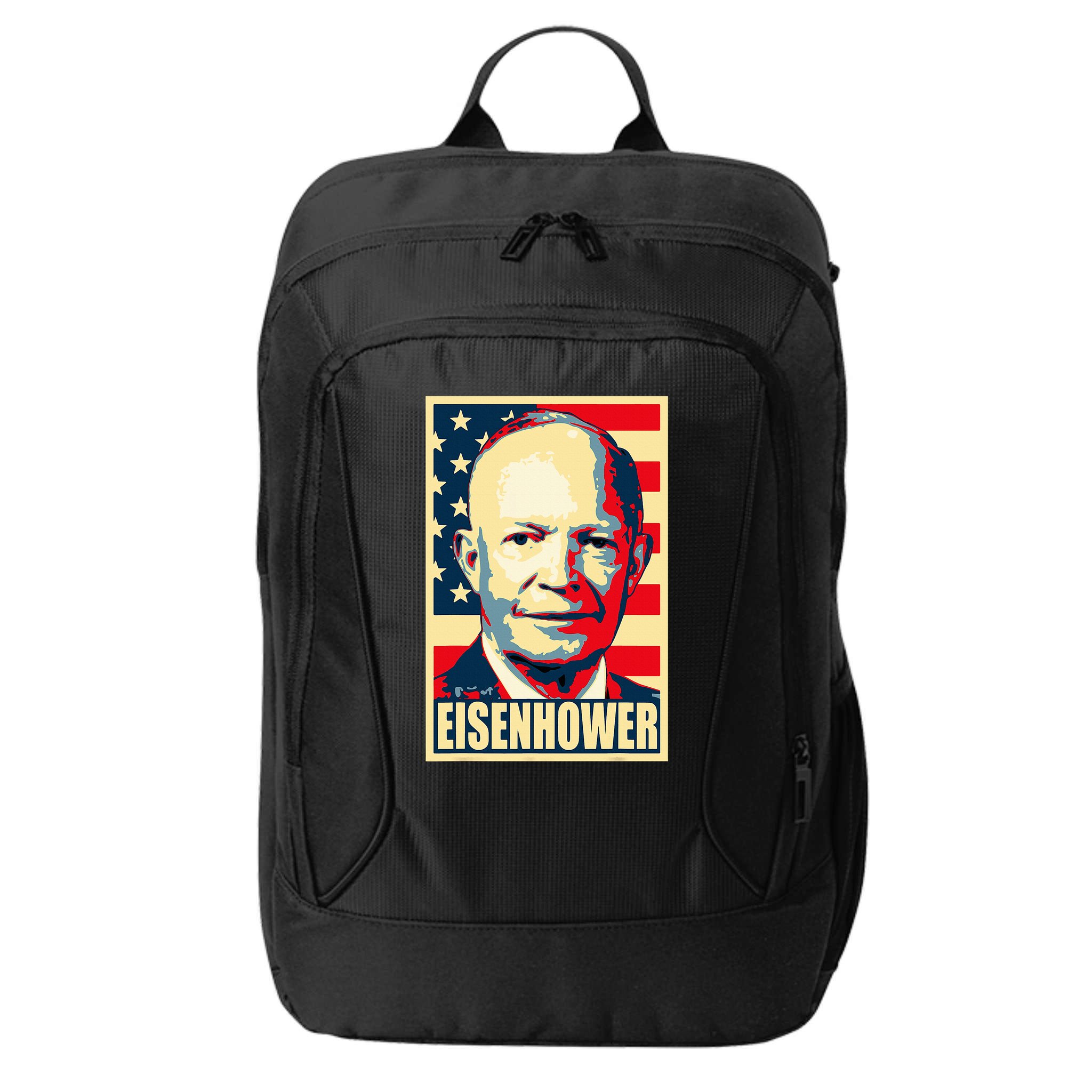 Dwight D. Eisenhower Propaganda Poster City Backpack