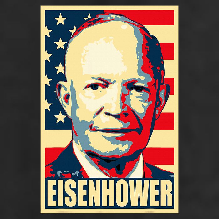 Dwight D. Eisenhower Propaganda Poster Adult Drive Performance Visor