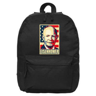 Dwight D. Eisenhower Propaganda Poster 16 in Basic Backpack