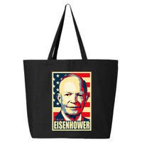 Dwight D. Eisenhower Propaganda Poster 25L Jumbo Tote