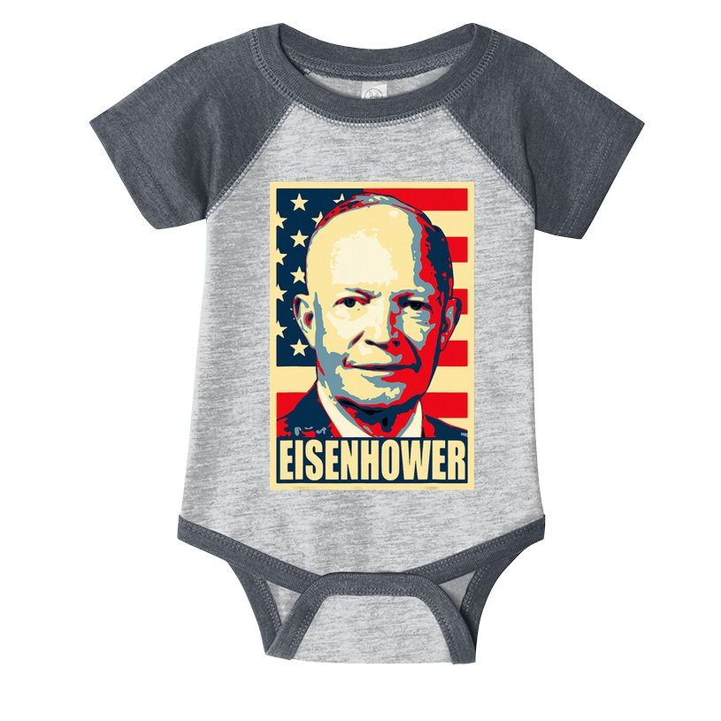 Dwight D. Eisenhower Propaganda Poster Infant Baby Jersey Bodysuit