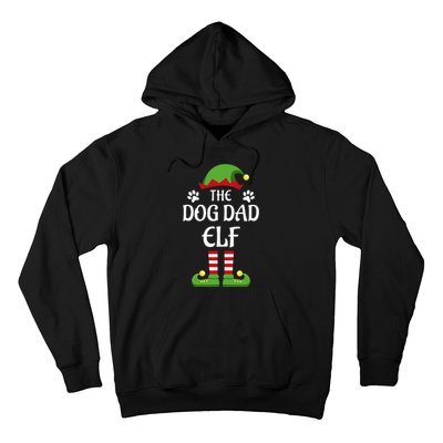 Dog Dad Elf Family Matching Group Christmas Hoodie