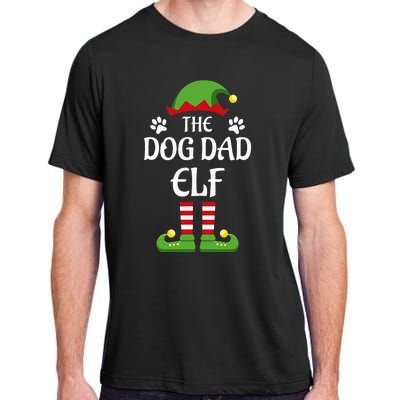 Dog Dad Elf Family Matching Group Christmas Adult ChromaSoft Performance T-Shirt