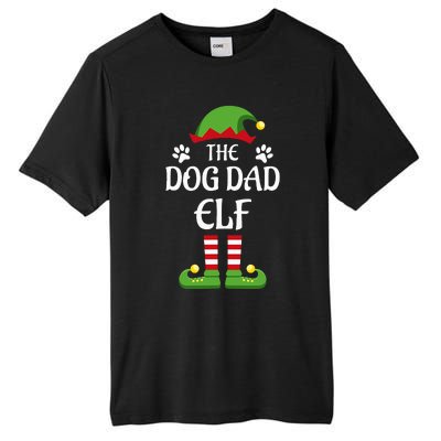 Dog Dad Elf Family Matching Group Christmas Tall Fusion ChromaSoft Performance T-Shirt