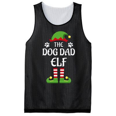 Dog Dad Elf Family Matching Group Christmas Mesh Reversible Basketball Jersey Tank