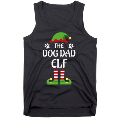 Dog Dad Elf Family Matching Group Christmas Tank Top