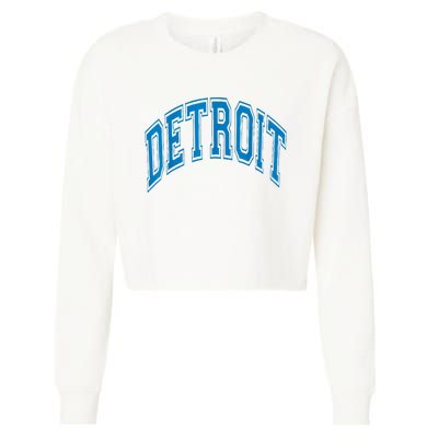 Detroit Cropped Pullover Crew