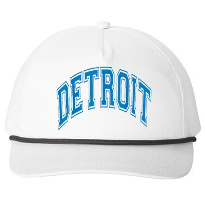 Detroit Snapback Five-Panel Rope Hat