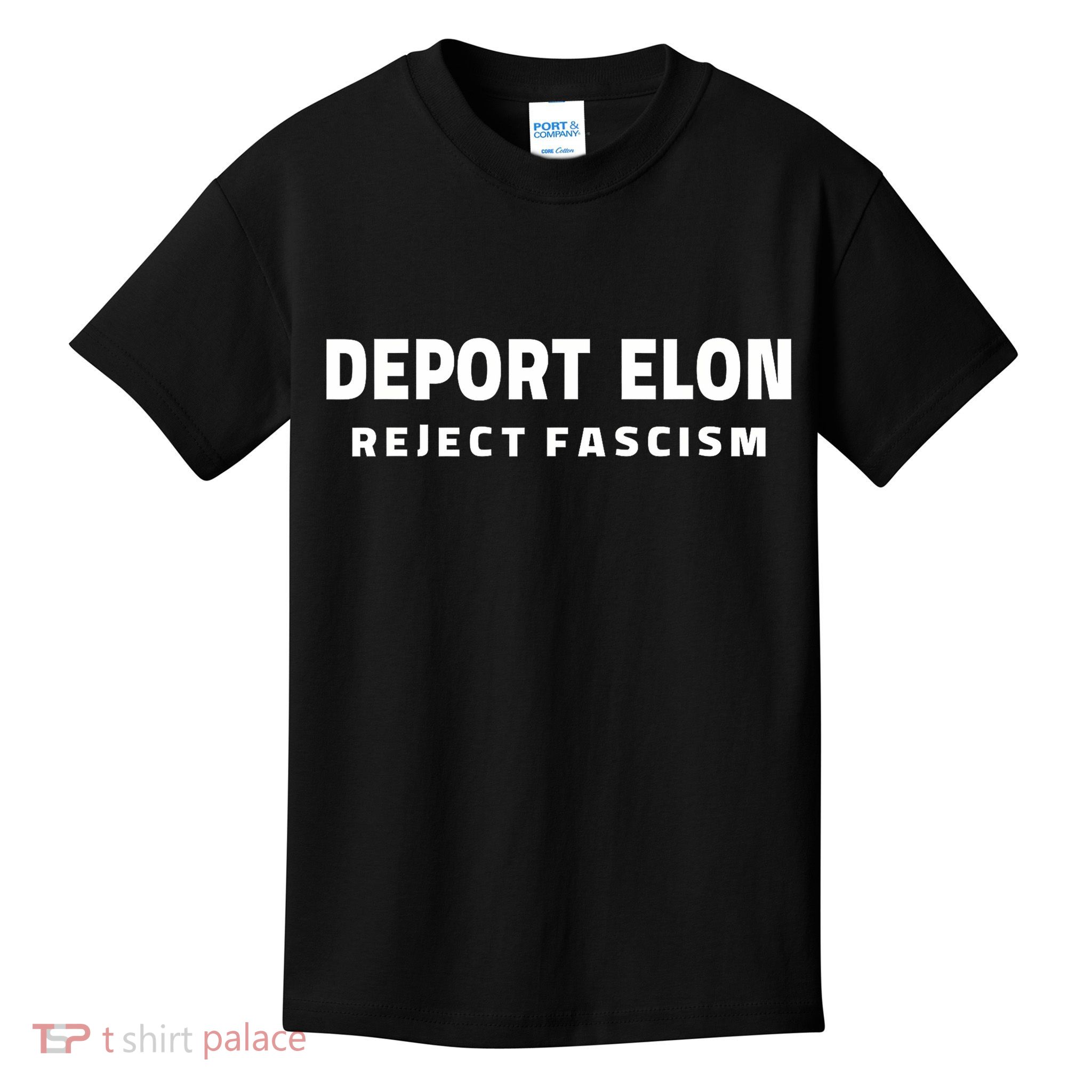 Deport Deporte Elon Reject Fascism Kids T-Shirt