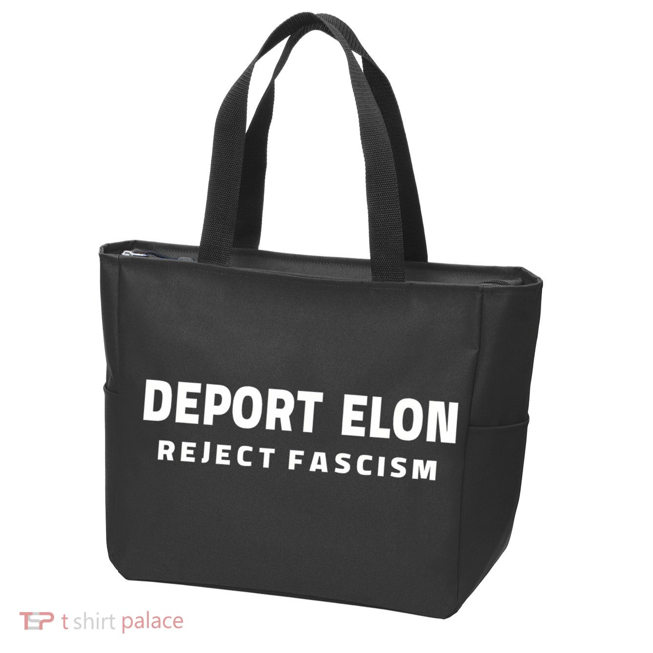 Deport Deporte Elon Reject Fascism Zip Tote Bag