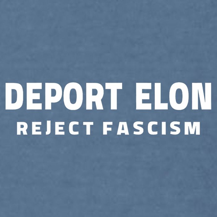 Deport Deporte Elon Reject Fascism Garment-Dyed Sweatshirt