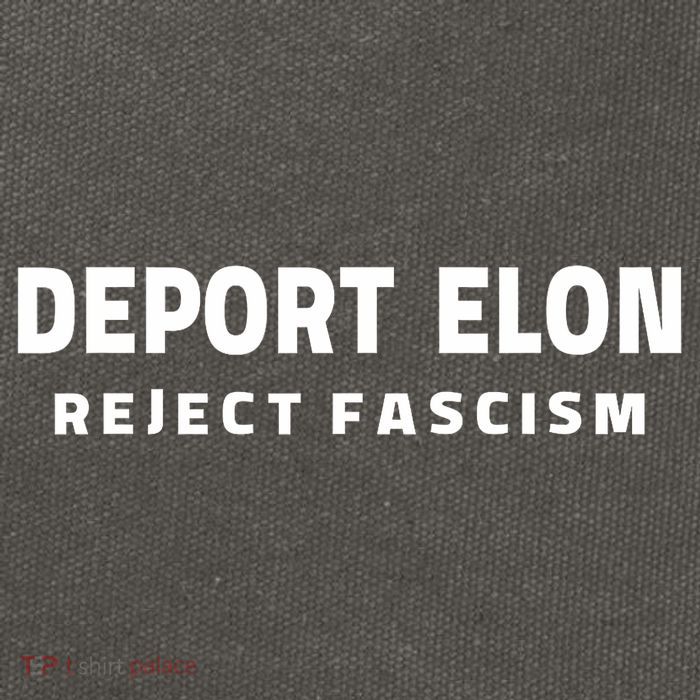 Deport Deporte Elon Reject Fascism Cotton Canvas Backpack
