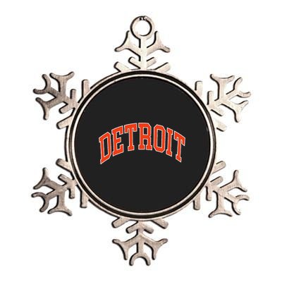 Detroit Metallic Star Ornament