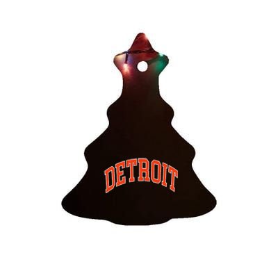 Detroit Ceramic Tree Ornament