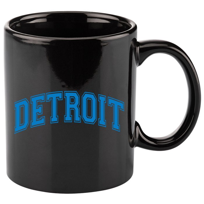Detroit 11oz C Handle Ceramic Mug