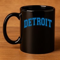 Detroit 11oz C Handle Ceramic Mug