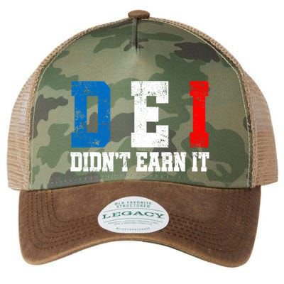 Dei DidnT Earn It Funny Legacy Tie Dye Trucker Hat