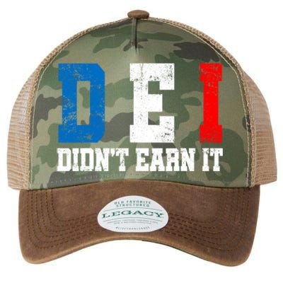 Dei DidnT Earn It Funny Legacy Tie Dye Trucker Hat