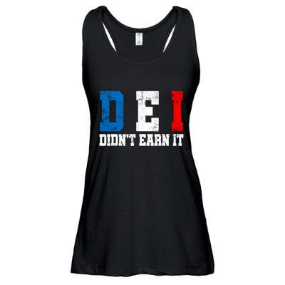 Dei DidnT Earn It Funny Ladies Essential Flowy Tank