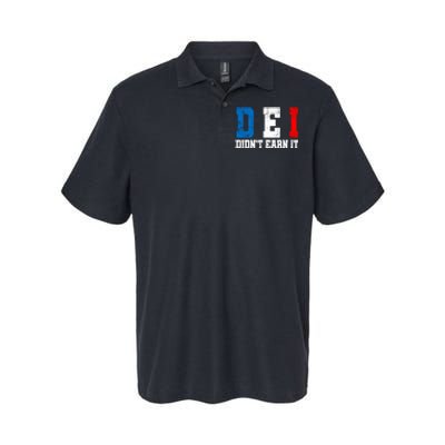 Dei DidnT Earn It Funny Softstyle Adult Sport Polo