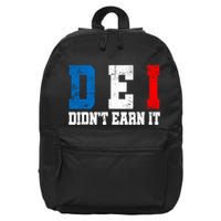 Dei DidnT Earn It Funny 16 in Basic Backpack